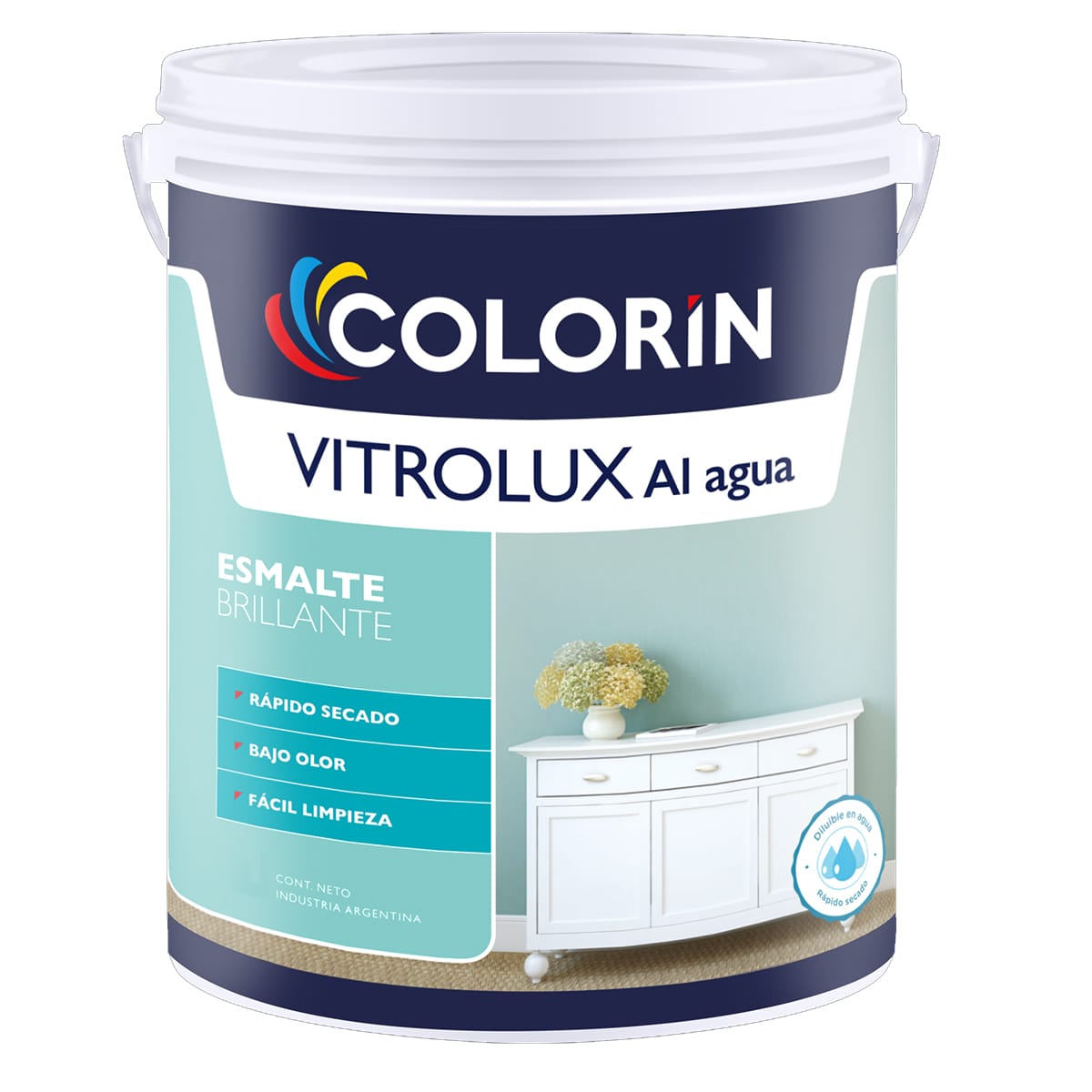 Vitrolux Esmalte al Agua Blanco 1/2 Lt.