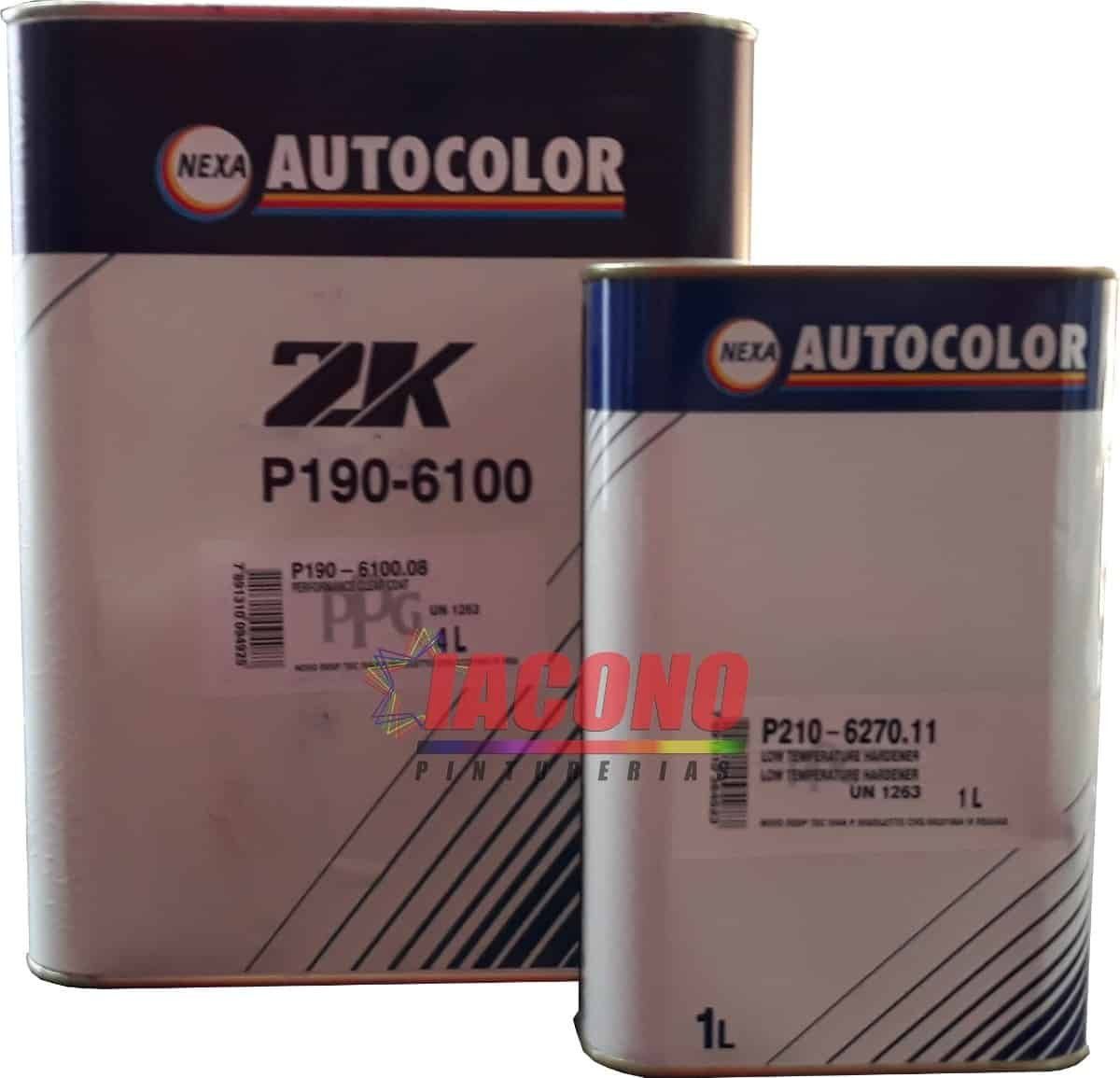 Kit Laca Barniz 6100 2k Altos Solidos Ppg Autocolor