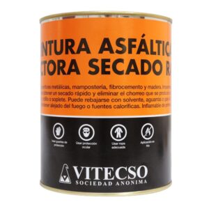 Pintura Asfáltica Secado Rápido al Solvente 1 Lt.