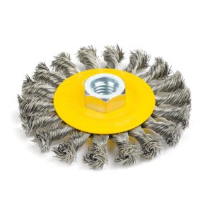 Cepillo Circular de Alambre Trenzado 4" p/ Amoladora
