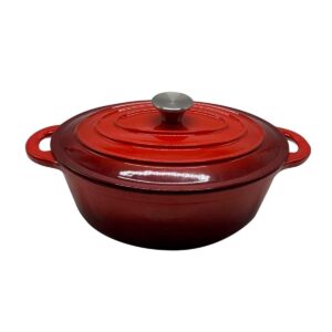 Olla Oval de Hierro Fundido Esmaltado 30 cm.