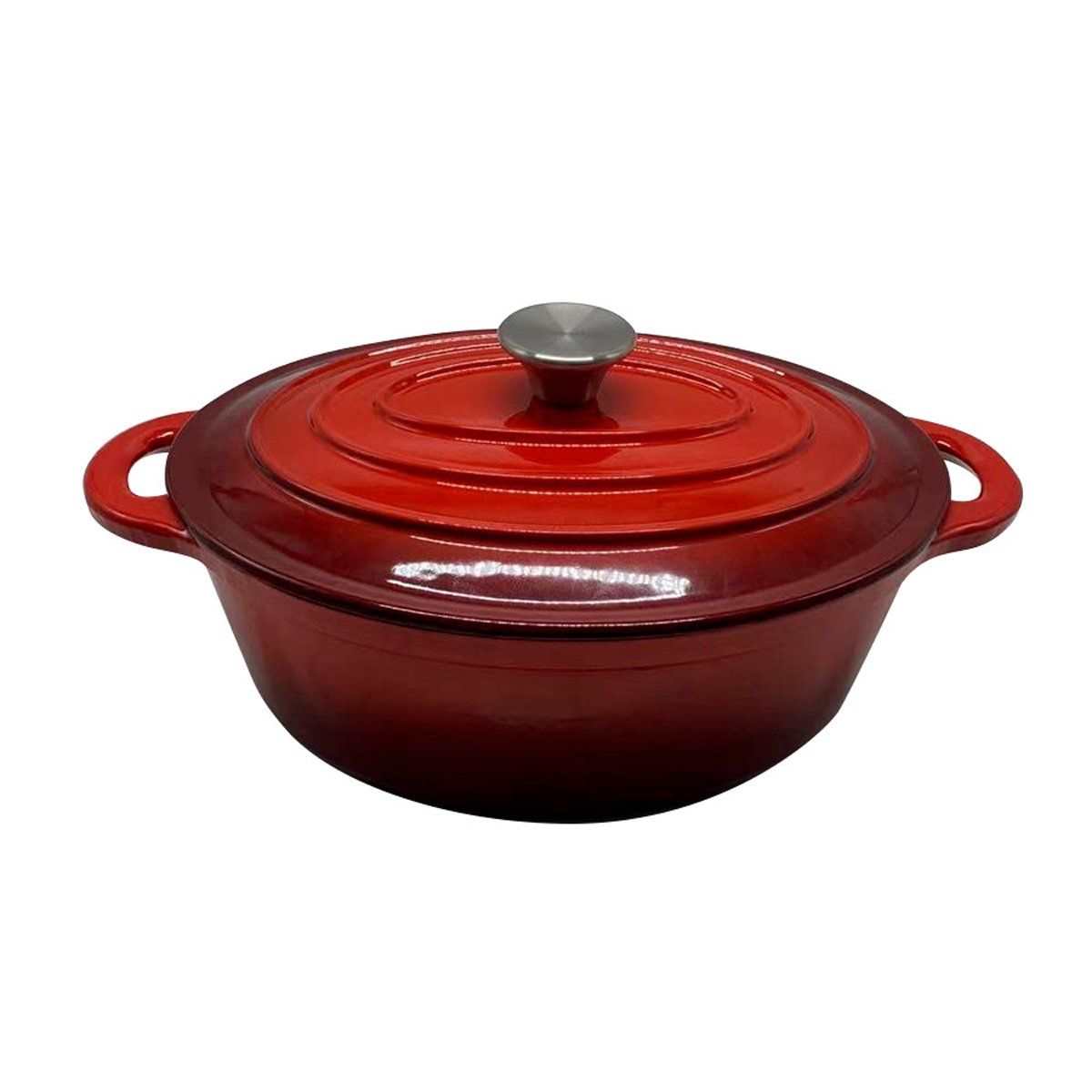 Olla Oval de Hierro Fundido Esmaltado 30 cm.