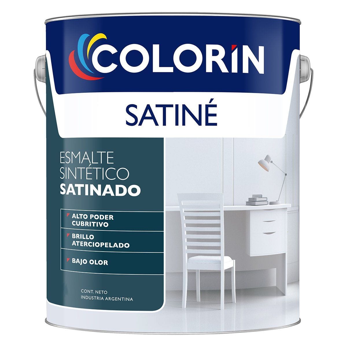 Satine Esmalte Sintetico Negro Satinado 1 Lt.
