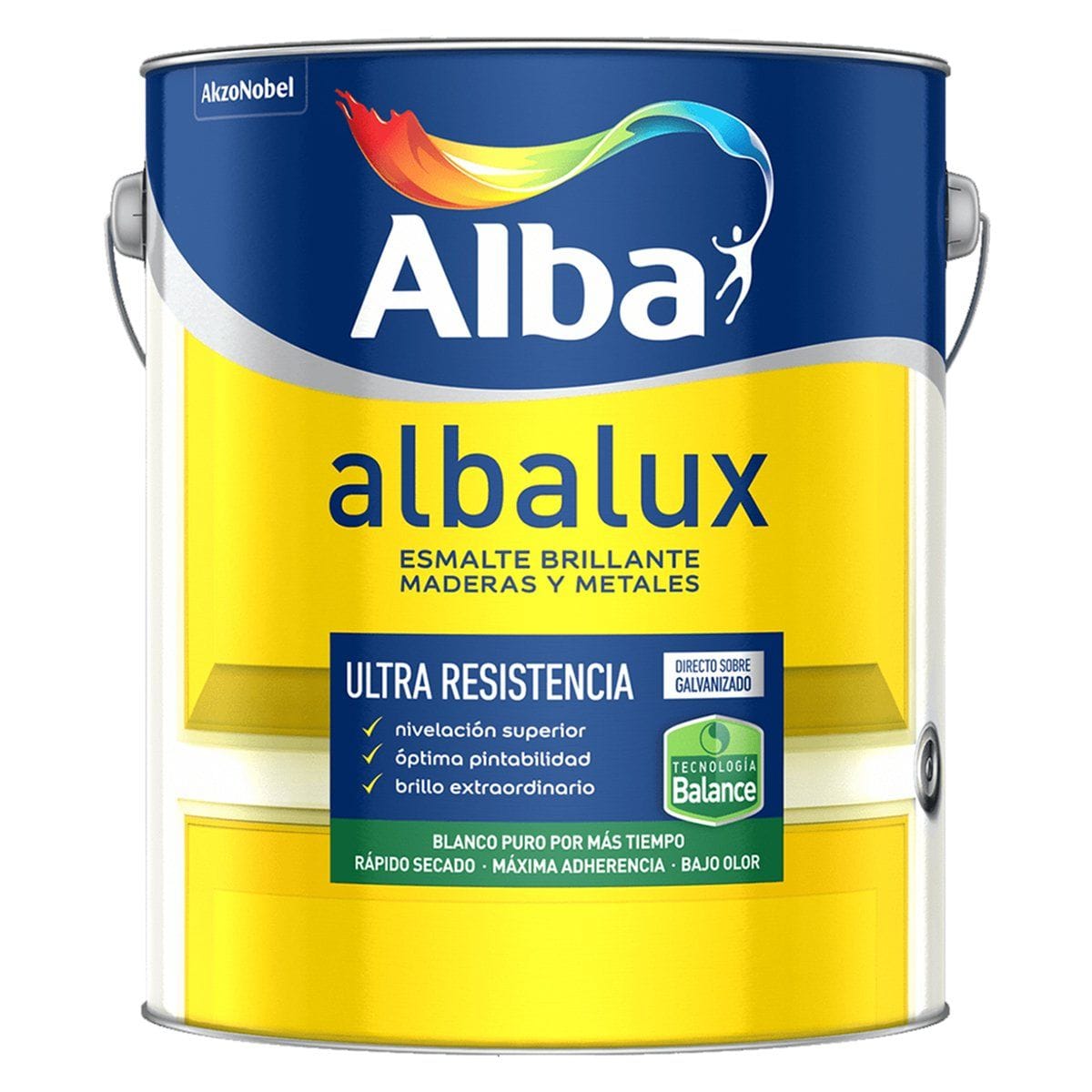 Albalux Balance Esmalte Al Agua Negro 1/2 Lt.