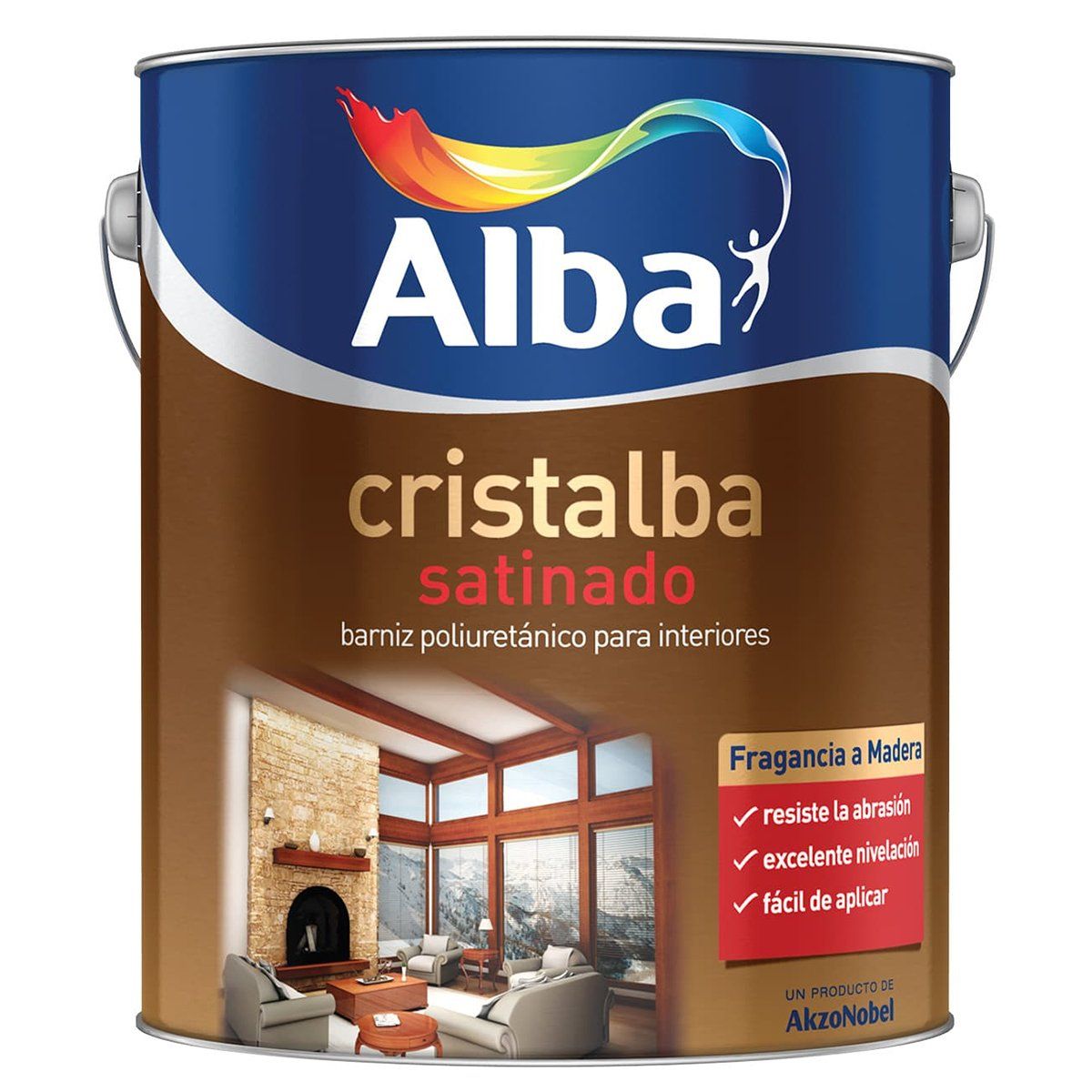 Cristalba Barniz  Poliuretánico Satinado 1 Lt.