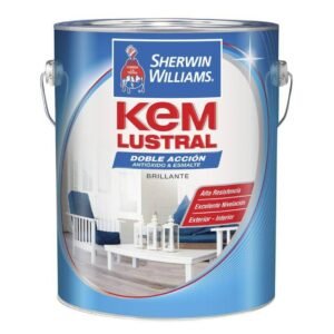 Kem Lustral 2 en 1 Esmalte Sintetico Blanco Brillante 4 Lts. - Imagen 1