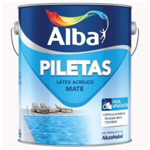 Piletas Piscinas Acrílico 4 Lts. - Celeste Profundo