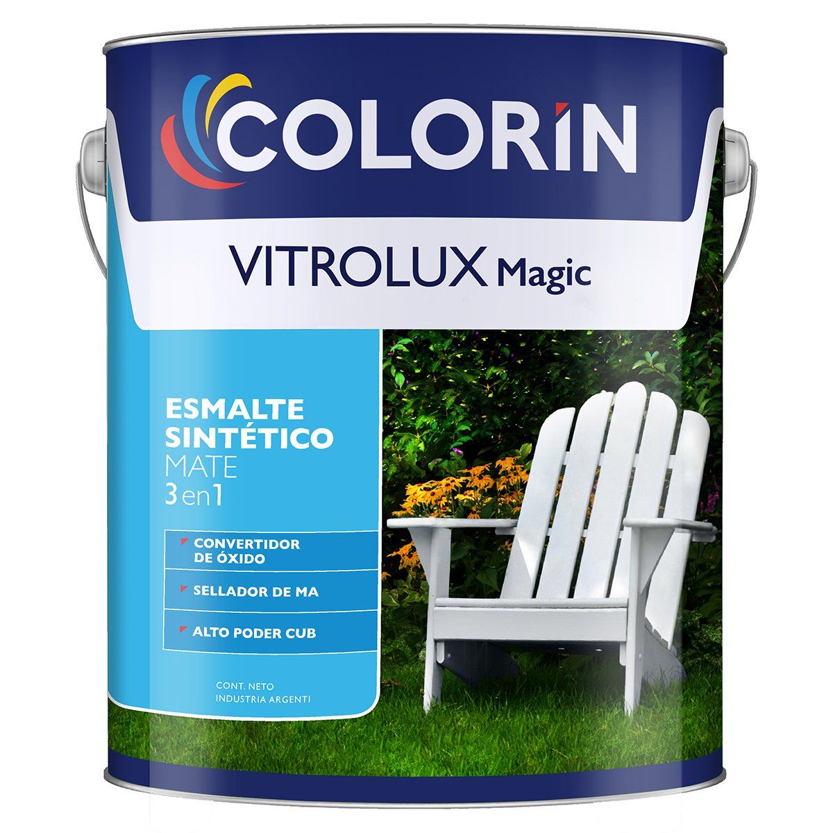 Vitrolux Esmalte Sintetico Negro Mate 1 Lt.