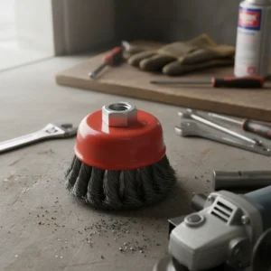 Cepillo Copa Alambre Trenzado p/ Amoladora 100 mm